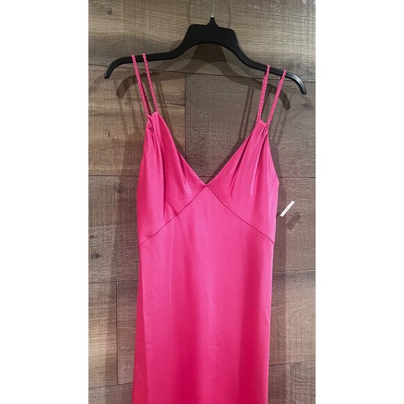Alice + Olivia Wild pink Kiro Satin Slip dress size 2 NWOT - Picture 4 of 10